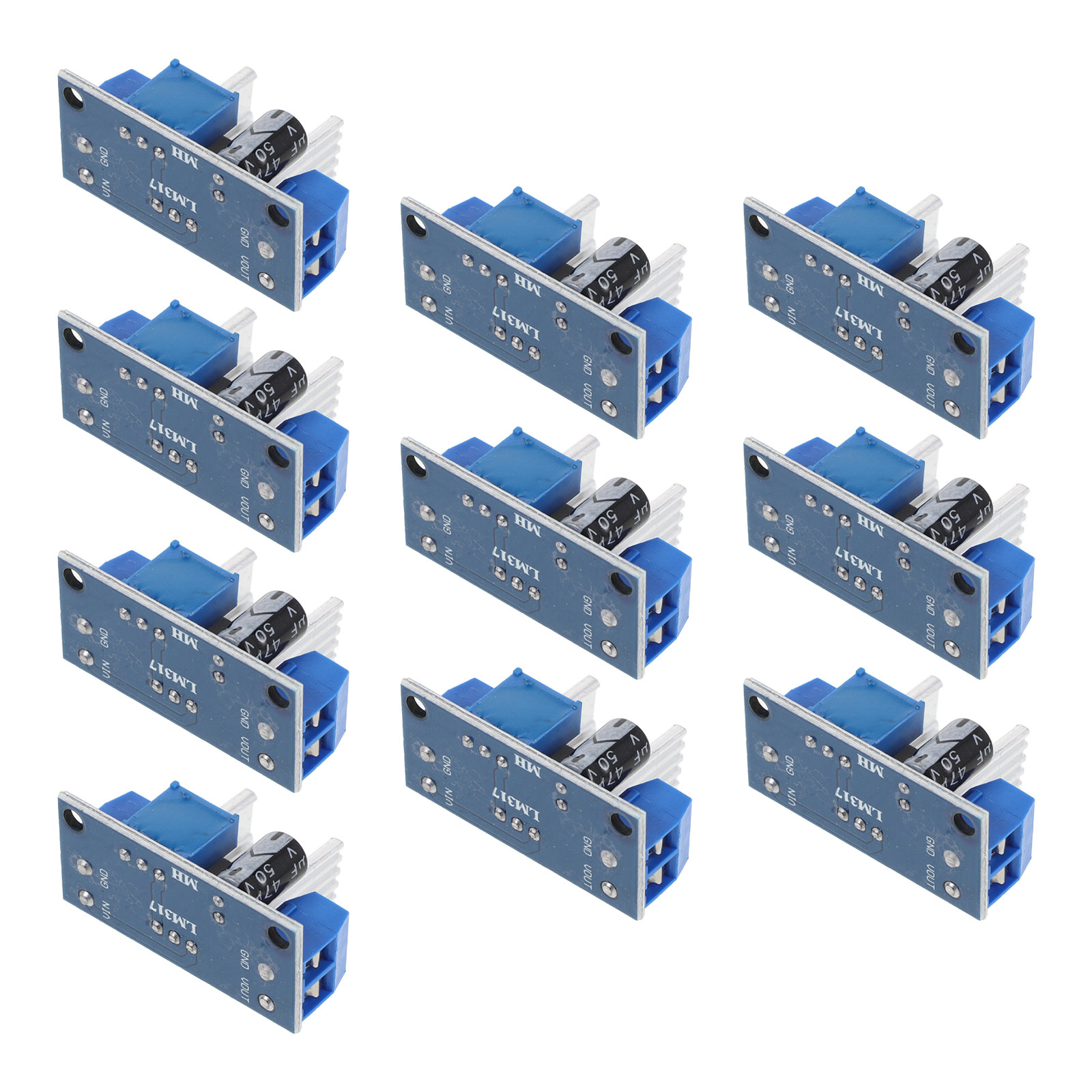 Linear Lab Power Supply Adjustable - 10 moduli regolatori di tensione regolabili,