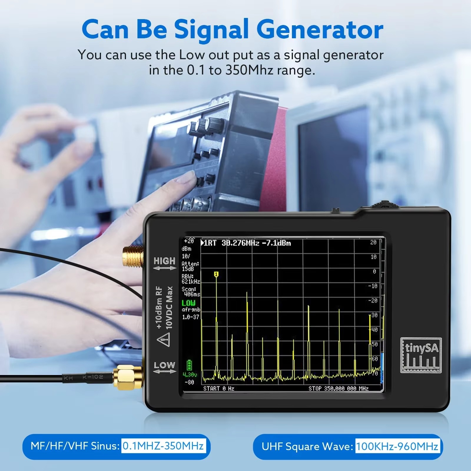 Analizzatore di Spettro Miniat - Signal Generator Spectrum Analyzer recensione e prezzo